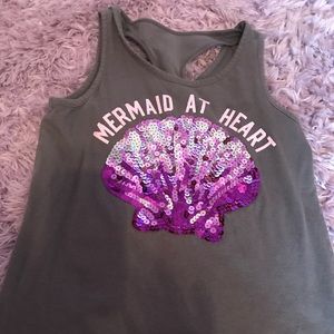 Justice brand size 10 Mermaid tank top
